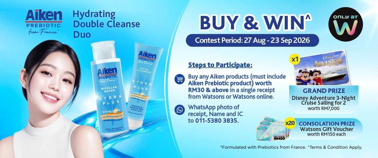 Aiken Prebiotic @ Watsons September 2026 Contest