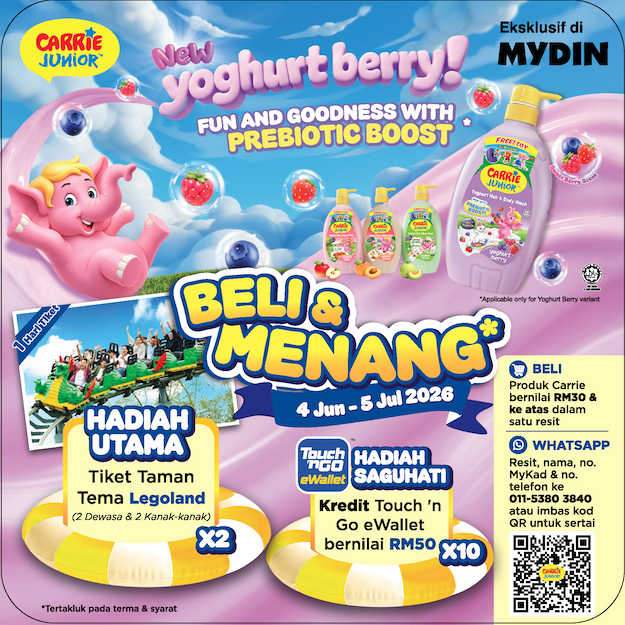 Carrie Junior x Mydin Exclusive Legoland Contest